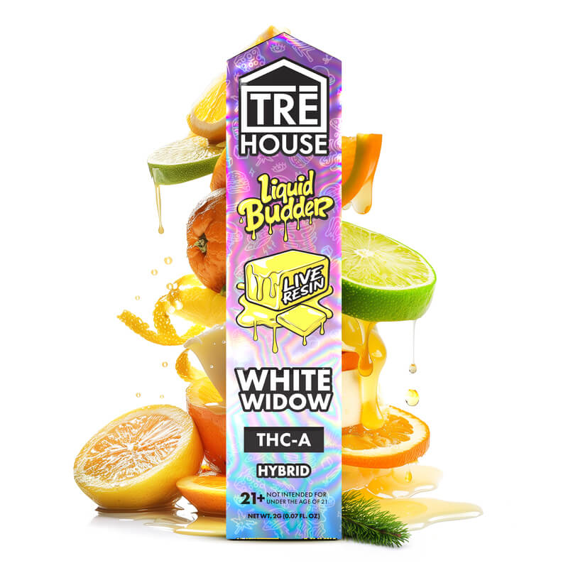 White Widow - Live Resin Liquid Budder Hybrid THC-A Vape Pen