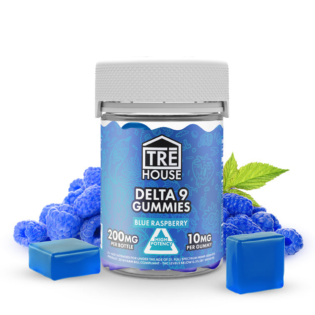 Buy Blue Raspberry Delta 9 THC Gummies Online